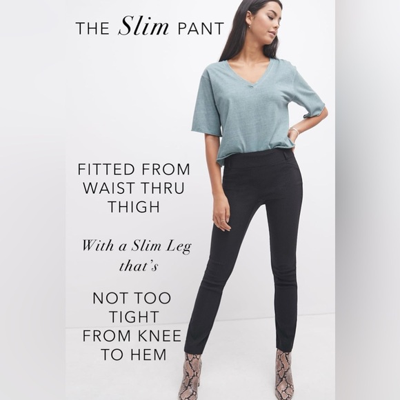 Rekucci Women's Ease Into Comfort Fit Slim Stretch Pants 4 Plum, New With Tags - Picture 9 of 10